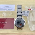 Copy Cartier Ballon Bleu 361L Stainless Steel Case Grey Dial Watches