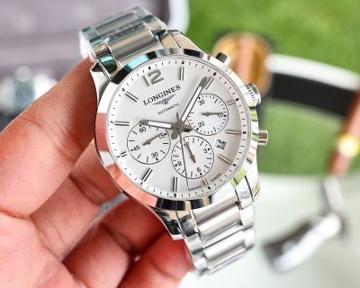 AAA  High quality replica Longines watch  Fine steel white bezel