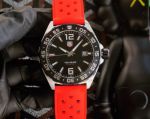AAA top-level replica Tag Heuer watch Ceramic ring mouth sandblasted Bezel black dial