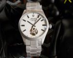 High-quality copy Rolex Oyster Perpetual Stainless steel Bezel White dial Watch
