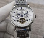 Top-level copy Vacheron Constantin Stainless steel Bezel white dial watch