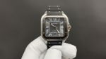 Perfect 1:1 Swiss Cartier Santos 361L precision steel Bezel Swiss Blue Needle Watch
