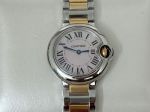 Perfect copy Swiss Cartier Ballon Bleu Stainless steel Bzel Roman dial watch