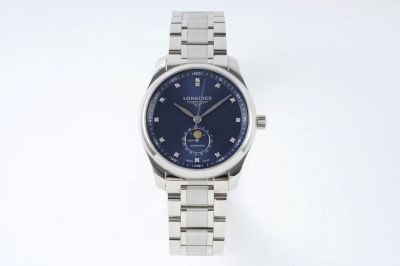 Perfect copy Longines Conquest Stainless steel Bezel blue dial watch