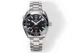 Perfect copy Omega Seamaster Stainless steel rotatable Bezel black dial watch