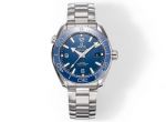 Top-level copy Omega Seamaster Stainless steel rotatable Bezel blue dial watch