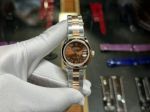 Top-level copy Rolex Date just  coffee dial Roman Markers Lady Watch 28mm