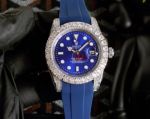 High-quality copy Rolex Submarine Diamond Bezel blue dial watch