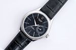 Perfect copy Swiss Rolex Cellini Stainless steel Bezel black dial watch