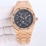 High-Quality Copy AudemarsPiguet Royal Oak Offshore Diamond Bezel black dial watch