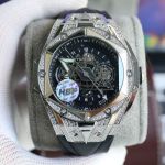 HBF Factory Swiss Hublot Big Bang Diamond Bezel 3d Pattern Black Dial Watch