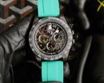 1:1Copy Rolex Daytona Stainless Steel Bezel Hollow Black Dial watch