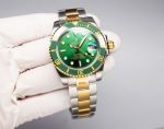 JH Factory Perfect Copy Swiss Rolex Submariner 2-Tone Green Ceramic Bezel Watch