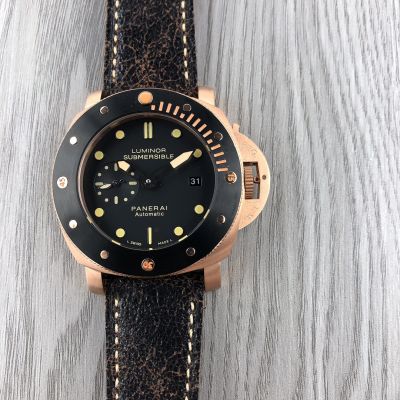 SJ Factory Perfect Panerai Submersible Rose Gold Watch PAM 00078 Copy Watch
