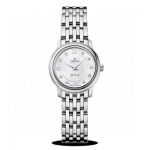 Top Grade Omega De Ville Swiss Quartz Movement white Mother-Of-Pearl Dial Copy Watch