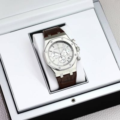 K8 Factory Top Grade Copy Audemars Piguet Royal Oak 41mm 316L Stainless Steel Bezel white Dial Watch