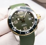 JH Factory Perfect Copy Longines Automatic Ceramic Bezel Green Dial Watch