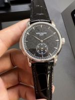 TW Factory Copy Patek Philippe 316L Stainless Steel Case Black Dial Watch
