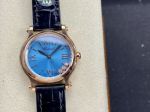 YF Factory Copy Swiss Chopard Happy Diamonds18k Rose Gold Case Roman Dial Watch