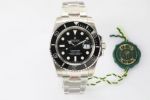 Copy Rolex Submariner Date 40 Swiss 2836/3135 Watch - Black Solid Ceramic Bezel Watch