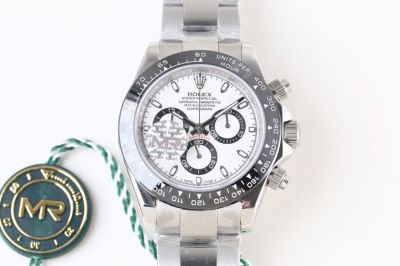 MR Factory Swiss Replica Rolex Daytona Ceramic Bezel Watch Panda Dial Stainless Steel Band