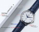 Perfect Replica Omega De Ville White Dial Blue Strap Watch