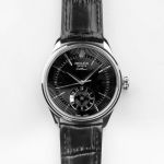 High-qualityl replica Rolex Cellini watch White precision steel Bezel with black surface